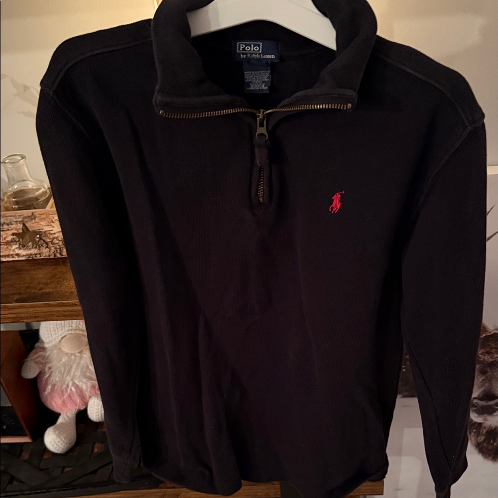 Polo Ralph Lauren Black Quarter-Zip Pullover